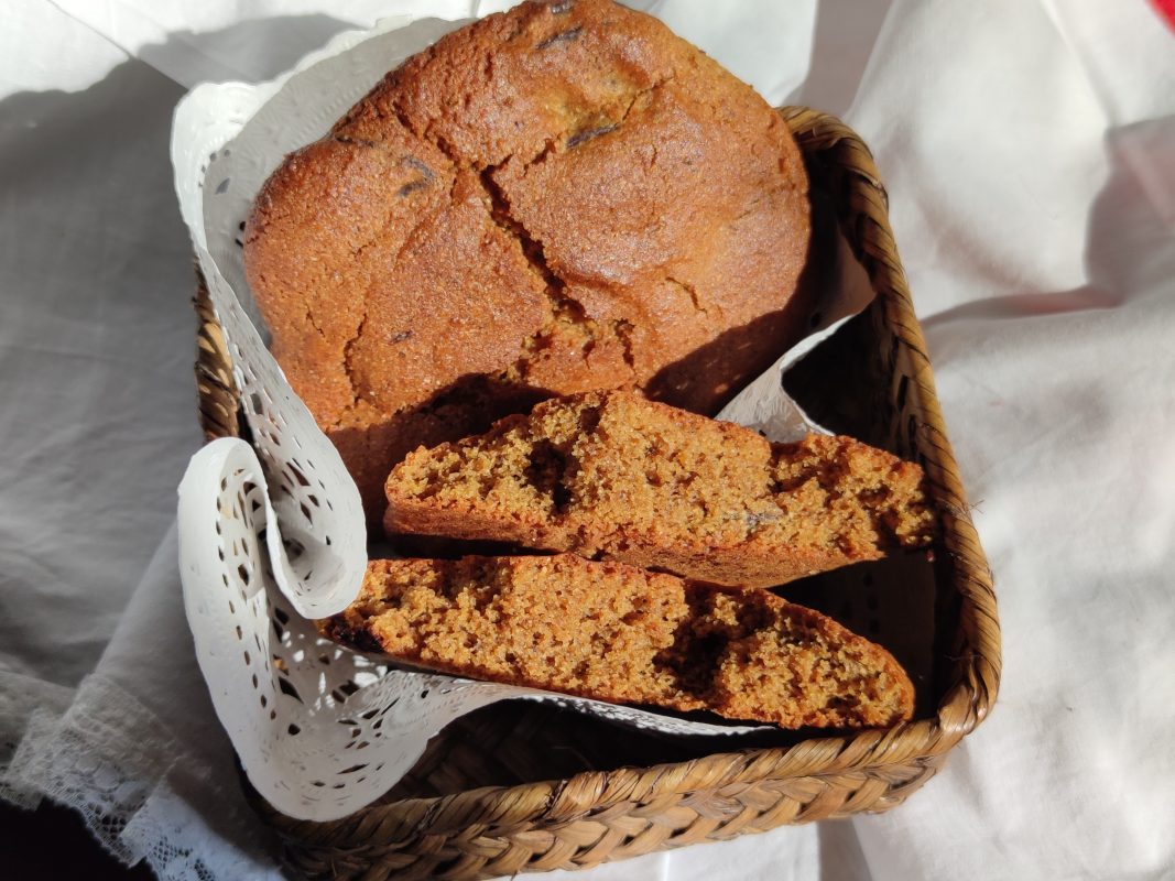 Cookie de harina de garbanzo con chocolate