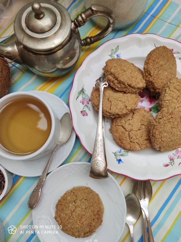 galleta ANZAC vegana para la paz Gisela Izard elartedealimentarte