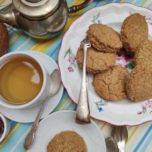 galleta ANZAC vegana para la paz Gisela Izard elartedealimentarte